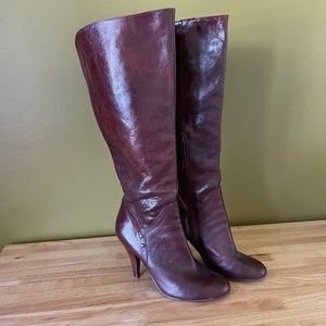 Nine West Leather Brown Boots